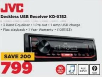 HiFi Corp JVC Deckless USB Receiver KD-X152 offer