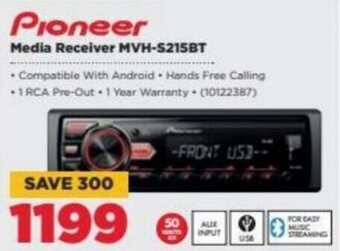 HiFi Corp Pioneer Media Receiver MVH-S215BT offer