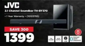 HiFi Corp JVC 2.1 Channel Soundbar TH-BY370 offer
