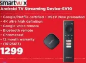 HiFi Corp Smartvu'x Android TV Streaming Device-SV10 offer