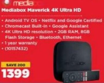 HiFi Corp Mediabox Maverick 4K Ultra HD offer