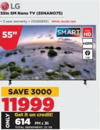 HiFi Corp LG 55-inch SM Nano TV-55NANO75 offer