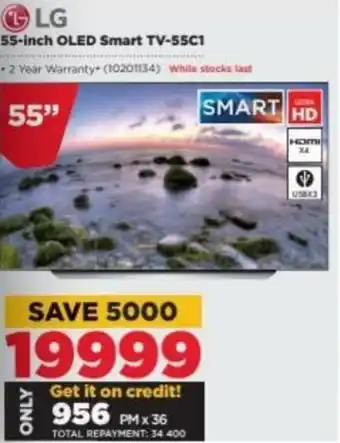 HiFi Corp LG 55-inch OLED Smart TV-55C1 offer