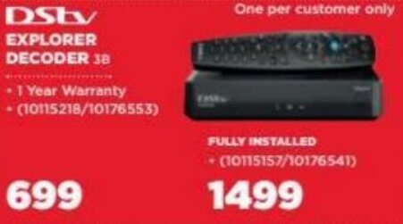 Dstv Explorer Decoder offer at HiFi Corp