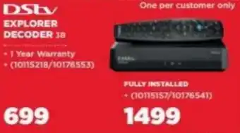 HiFi Corp Dstv Explorer Decoder offer