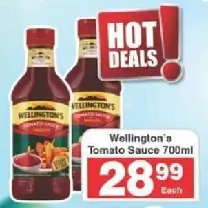 Frontline Wellington's Tomato Sauce offer