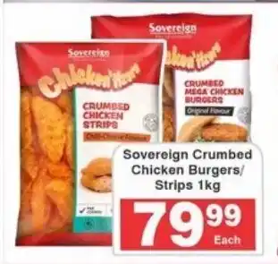 Frontline Sovereign Crumbed Chicken Burgers/ Strips offer