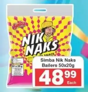 Frontline Simba Nik Naks Bailers offer