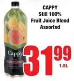 Boxer CAPPY Still 100% Fruit Juice Blend Assorted offer