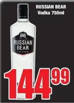 Boxer RUSSIAN BEAR Vodka offer