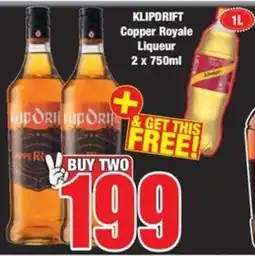 Boxer KLIPDRIFT Copper Royale Liqueur offer