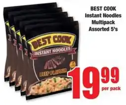 Boxer BEST COOK Instant Noodles Multipack Assorted offer