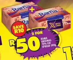 Shoprite Rama original 70% fat spread offer