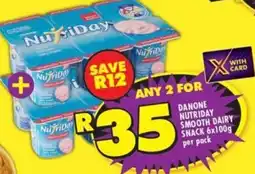 Shoprite Danone nutriday smooth dairy snack offer