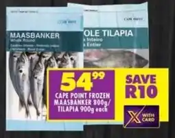 Shoprite Cape point frozen maasbanker/ tilapia offer