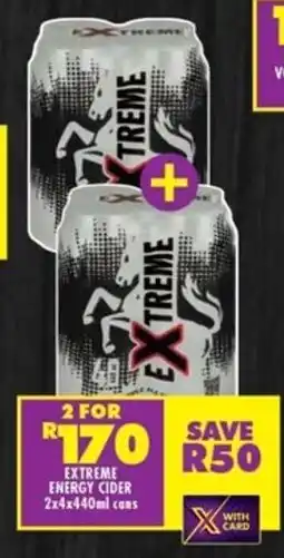 Shoprite Extreme energy cider offer