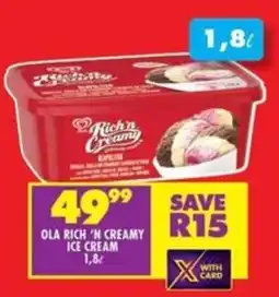 Ola rich 'n creamy ice cream