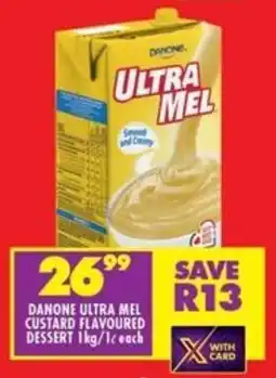 Shoprite Danone ultra mel custard flavoured dessert offer
