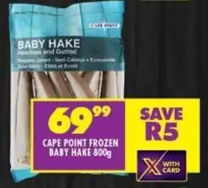 Shoprite Cape point frozen baby hake offer