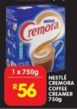 Nestle cremora coffee creamer 750 g offer at Shoprite
