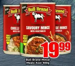 Three Star Cash and Carry Bull Brand Mince Meals Asst offer
