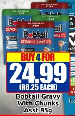 Three Star Cash and Carry Bobtail Gravy With Chunks Asst offer