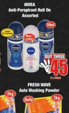 Boxer Nivea roll-on 3 offer