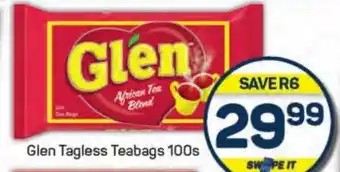 Pick n Pay Glen Tagless Teabags offer