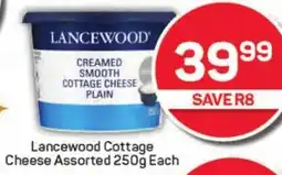 Pick n Pay Hypermarket Lancewood Cottage Cheese Assorted offer