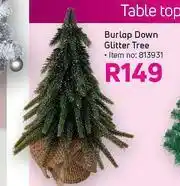 Game Table Top Burlap Down Glitter Tree offer