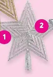 Game 24cm Tree Topper Gold Or Silver offer