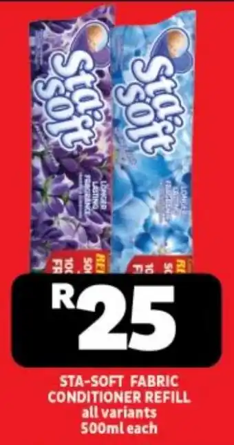 Usave Sta-soft fabric conditioner refill all variants offer