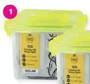 Game Multi Function Solar Lights 9.9m LED 100 Multi Colour offer