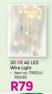 Game 20 Or 40 LED Wire Light offer