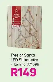 Tree Or Santa LED Silhouette