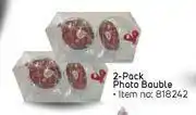 Game 2 Pack Photo Bauble offer