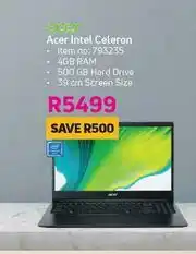 Game Acer Intel Celeron offer