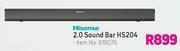 Game Hisense 2.0 Sound Bar HS204 offer