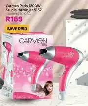 Carmen Paris 1200W Studio Hairdryer 5137