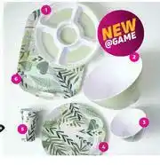 Botanical Sage Melanine Picnic Chip n Dip