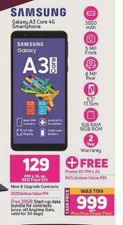 Game Samsung Galaxy A3 Core 4G Smartphone-Each offer