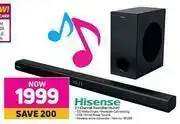Game Hisense 2.1 Chhannel Soundbar HS212F offer