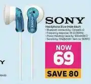 Game Sony Headphone Blue MDR-E9LP offer