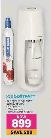 Game Sodastream Sparkling Water Maker Spirit offer