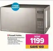 Game Russell Hobbs 20L Electronic Microwave Mirror Finish RHEM21LTR offer