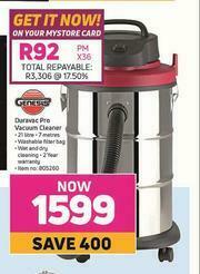 Game Genesis Duravac Pro Vacuum Cleaner offer