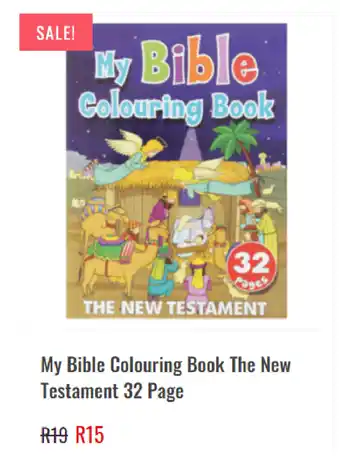 CNA My Bible Colouring Book he New Testament 32 Page offer