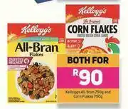 Game Kelloggs All Bran 750g & Corn Flakes 750g-For Both offer