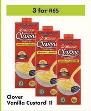 Game Clover Vanilla Custard-For 3 x 1Ltr offer