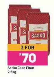 Game Sasko Cake Flour-For 3 x 2.5kg offer